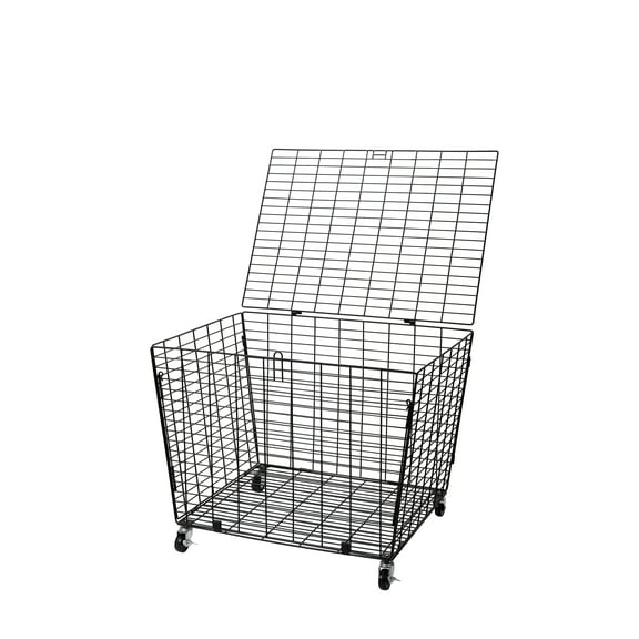 BirdRock Home Sports Ball Basket Organizer with Wheels - Heavy Duty Casters