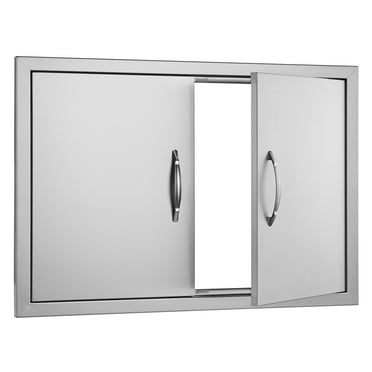KFFKFF BBQ Island Access Stainless Steel Door 30x21 Inch Outdoor Kitchen Door