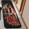 thumbnail image 6 of CURLYOOT Skull Gothic Skeleton Runner Rug 2'x6' Washable Kitchen Runner Rug Indoor Non Slip Laundry Rugs Floral Floor Carpet for Hallway Kitchen Entryway Bedroom Living Room, 6 of 9