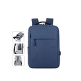 thumbnail image 2 of Estudiante Mochila, Impermeable Antirrobo ,con Puerto Usb Xtellar azul, 2 of 3