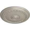 thumbnail image 3 of Ekena Millwork 27"OD x 2 1/2"P Brunswick Ceiling Medallion (Fits Canopies up to 4 1/2"), Hand-Painted Pearl White, 3 of 5