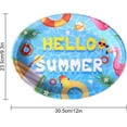 thumbnail image 2 of 25 Pack Big Summer Pool Plates,12 inch Hello Summer Large Oval Dinner Paper Plate Party Supplies for Beach Ball Pool Birthday Party, 2 of 7