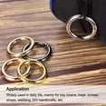 thumbnail image 5 of Uxcell 1x0.71x0.16'' Round  Spring Gate O Ring Snap Clip Buckle Zinc Alloy Silver Tone 10pcs, 5 of 5