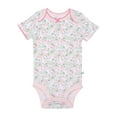 thumbnail image 3 of Just Born® Organic Baby Girl Bodysuits, 4-Pack, 3 of 15