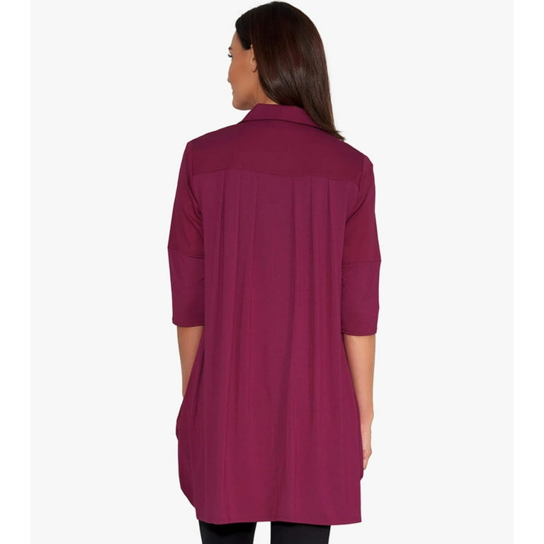 Stella Carakasi Women's Cotton Poplin A-Line 3/4 Sleeve