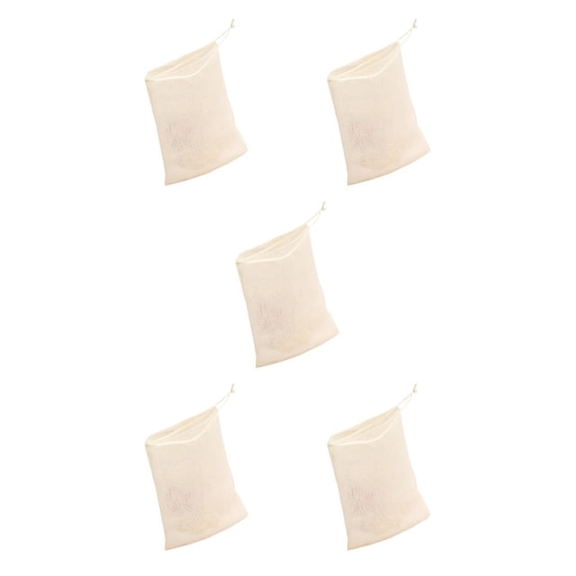 Billuyoard Bolsa de malla de burbujas para colgar, bolsas de red de espuma para ducha, bolsa de almacenamiento de plástico hecha a mano, 1 PC 5Conjunto