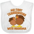 thumbnail image 3 of Inktastic My First Thanksgiving with Grandma Boys or Girls Baby Bib, 3 of 4