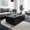 Black, variant on Noble House Onel Modern Coffee Table with Storage Drawers Rectangle Water Wave Texture Table for Living Room, Walnut
