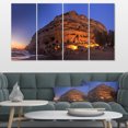 thumbnail image 1 of Coucher de Soleil sur la Plage de Matala Grèce - Impression sur Toile, 1 of 3