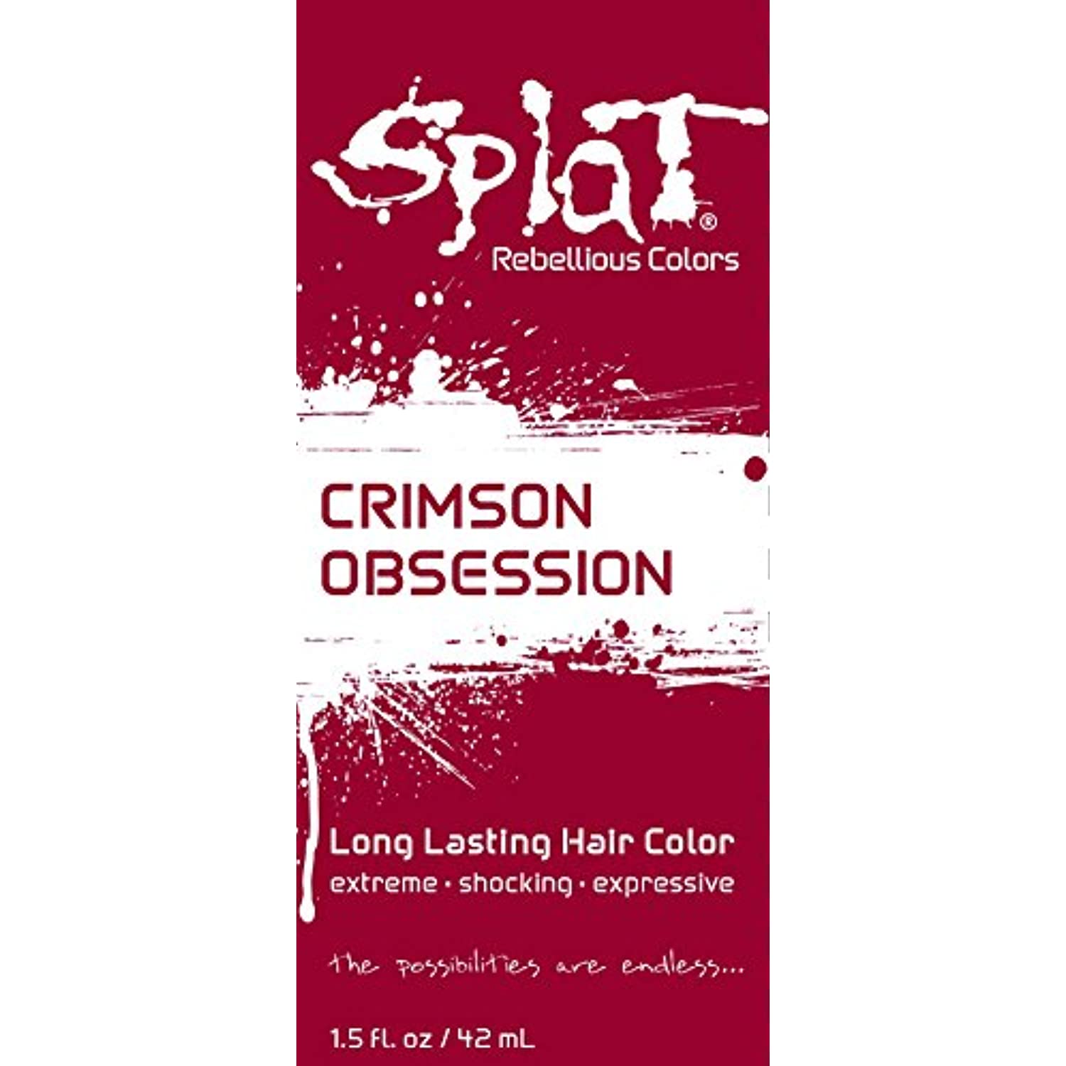 Splat Crimson Obsession 1.5 oz. Foil Pack 30 Wash Semi