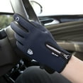thumbnail image 3 of Wutalume Touchscreen Fleece Insulated Bike Gloves, Waterproof Windproof Winter Riding and Sports Gloves,Dark Blue M, 3 of 9