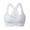 White, variant on felwors Women's Plus Size Lace Bra Removable Padded Sexy Racerback Breathable Bralette Plus Size Sports Bras (Wine, S)