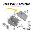 thumbnail image 1 of Car Front Dash Glove Box Door Lid Beige 51169242087 for 2011-2017 X3 F25, 1 of 5