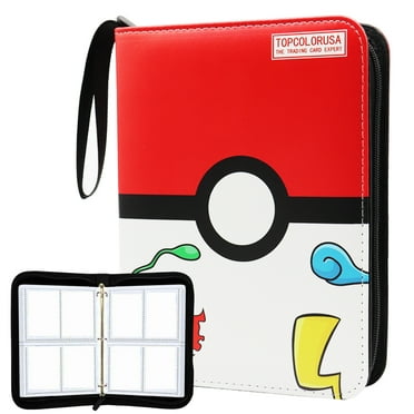 400 Pockets Trading Cards Album,Card Binder 4-Pocket, Scrapbook Bag, Cards Collector Album Holder Fits 400 cards with 50 removable sheets