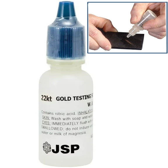 Fresh 22k Gold Acid Testing Solution 12 Grams Jewelry Test Metal In A Bottle