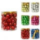 thumbnail image 2 of 48 piezas de bolas navideñas de plástico lisas, mini bolas colgantes navideñas, decoraciones para árboles de Navidad, bolas navideñas de 1,5 cm, 2 of 4