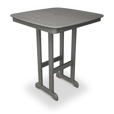 POLYWOOD® Nautical 36 x 36 in. Recycled Plastic Bar Table