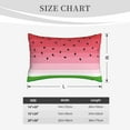 thumbnail image 4 of Naloa Watermelon Pillowcase, Throw Pillowcase, Wrinkle-Free, Stain-Resistant with Hidden Zipper for Bedroom Sofa-14"x20", 4 of 6