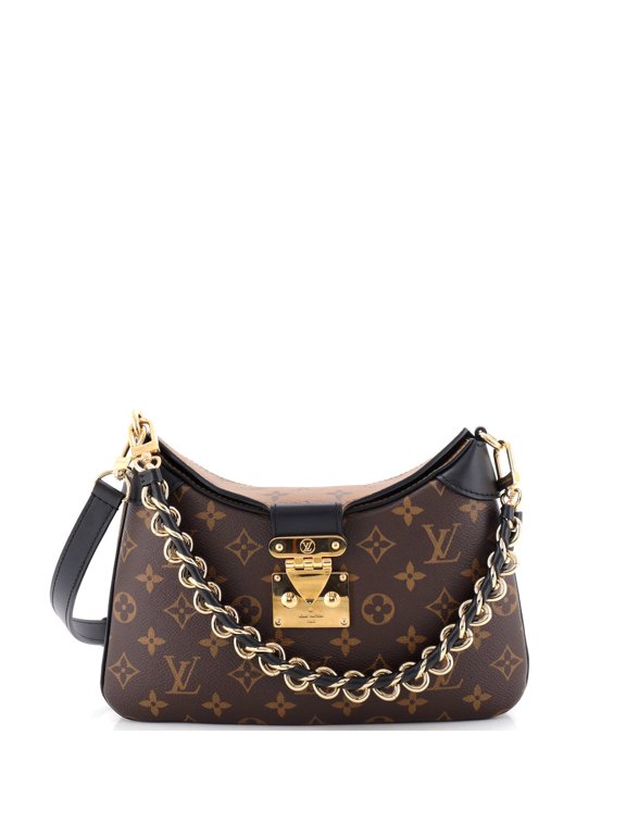 Pre-Owned LV Twinny Handbag Monogram Canvas and Reverse Monogram Canvas with Leather By Rebag