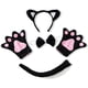 thumbnail image 2 of Accesorios de fiesta para niñas y niños, diadema con orejas de gato para cosplay, falda tutú, conjunto de guantes de cola, disfraz de Halloween, carnaval, regalo de cumpleaños, 2 of 5