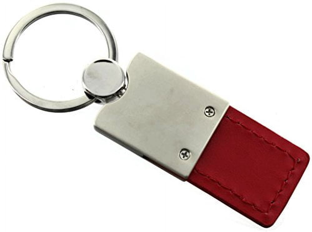 Ford F-350 Keychain & Keyring - Duo Premium Red Leather