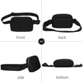 thumbnail image 2 of jealkip Fanny Pack Crossbody Bag for Women and Men, Belt Bag for Hiking Bum Bag with Adjustable Strap, Waist pack for Running Workout Sports Travel Black, 2 of 7