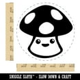 thumbnail image 2 of Cute Kawaii Toadstool Mushroom Self-Inking Rubber Stamp Ink Stamper - Blue Ink - Large 1-1/2 Inch, 2 of 7