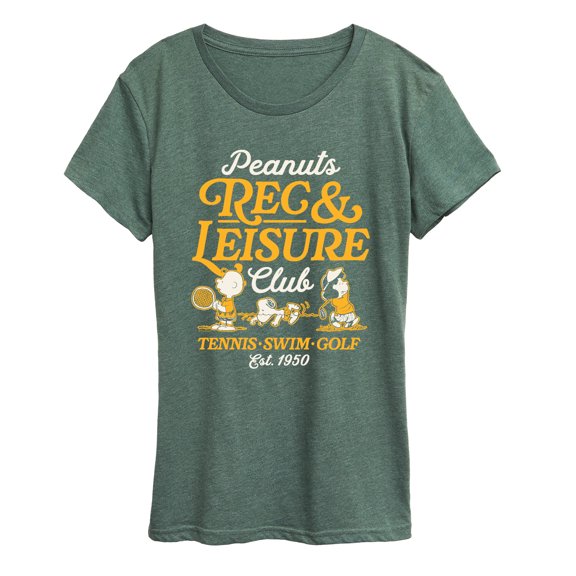 Peanuts - Rec And Leisure Club - Women's Short Sleeve Graphic T-Shirt
