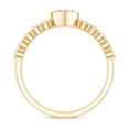 thumbnail image 3 of Rosec Jewels Lab Grown Pink White Diamond Heart Engagement Ring 1 Carat - IGI Certified - VS1 Grade- Bezel Set Pink Diamond Ring, 18K Yellow Gold, US 11.00, 3 of 9