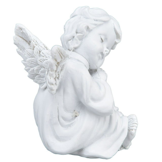 Estatuas de querubín para jardín, estatua de querubín, figuras de querubín de resina sintética, estatua de bebé de querubín, ultra sensible