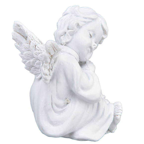 Estatuas de querubín para jardín, estatua de querubín, figuras de querubín de resina sintética, estatua de bebé de querubín, ultra sensible