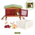 thumbnail image 3 of Oenux - Juego de animales para lavar caballos en la granja, establos, clubes, cafeterías, modelos de casas, jinetes, sillas de montar, vallas, figuras de acción, regalo de Navidad, juguetes para niños, 3 of 5