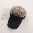 thumbnail image 1 of Gorra de peluca, tendencia de moda, gorra para hombres y mujeres, estilo coreano, personalidad, divertida, hermosa, sombrero de copa vacío, 1 of 6