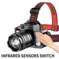 thumbnail image 2 of Linterna Frontal LED Portátil Hugtrwg HXP50 COB 800LM para Pesca Senderismo, 2 of 9