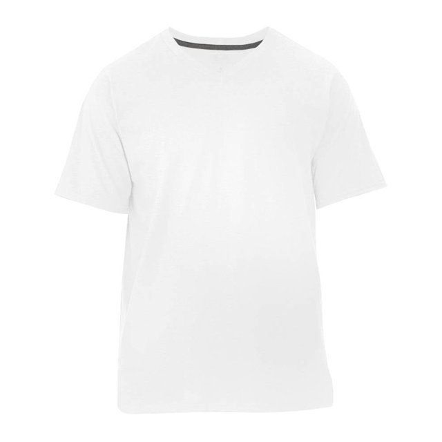 Playera Fruit of the Loom Para hombre cuello v, algodón sustentable, blanco, talla CH