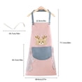 thumbnail image 3 of Aprons With Pockets Cute Apron Ladies With Pockets 2 Sides Coral Fleece Towel Oil Cooking Kitchen Apron Gifts Cute Apron Multi-color, 3 of 3