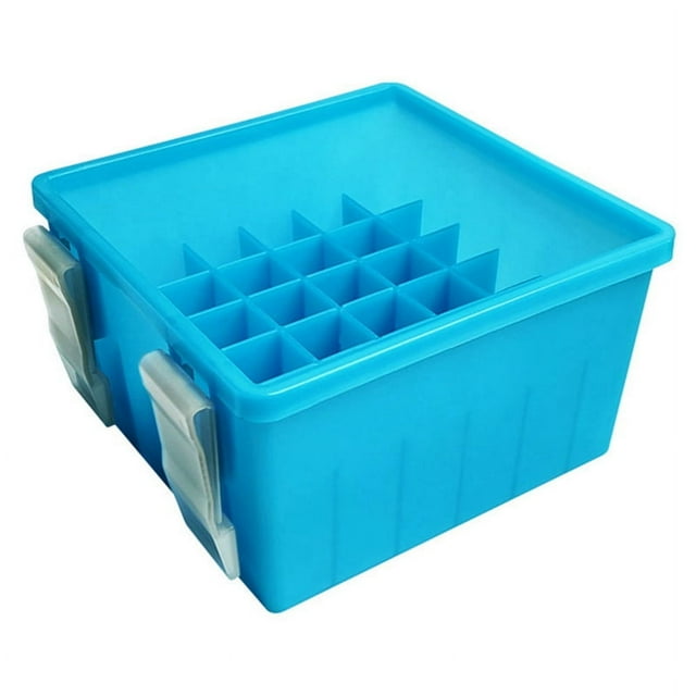 Caja para Señuelos de Pesca, 36 Rejillas, Caja de Almacenamiento para Señuelos de Calamar, Organizador de Pulpo, Caja Rígida para Cebos, con Luz, C