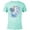 Ocean Blue, variant on Disney 100 Platinum Princess Collection Cinderella D100 - Short Sleeve Blended T-Shirt for Adults - Customized-Ocean Blue