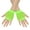 Green, variant on Women's Fishnet Fingerless Gloves Fashion Fingerless Mittens Sheer Thin Spandex Nylon Stretchy Typing Gloves Pink One Size