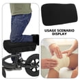 thumbnail image 3 of OUNONA Knee Walker Pad Black Cloth Convenient Cleaning Cycling 1Set, 3 of 8