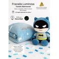 thumbnail image 1 of Frazada Luminosa batman Matrimonial suave y acogedora, 1 of 2