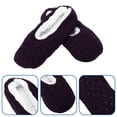 thumbnail image 1 of unbranded 1Par Pantuflas Moradas De Para Uso En Casa Con Y Suela Antideslizante, 1 of 5