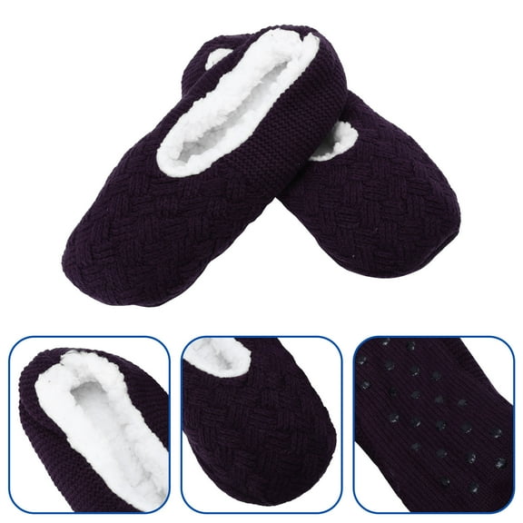 RENACLIPY Thickened Women's Indoor Slippers, Anti-Skid, Warm, Comfortable, Cozy House Shoes for Home Use