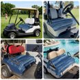 thumbnail image 6 of Golf Cart Seat Covers for 2 Seater, Navy Blue Soft Microfiber Cart Seat Towel Blanket, Vintage Modern Abstract Art Ombre Absorbent Breathable Non Slip Bench Seats Protector for Golf Course 51"x31", 6 of 9