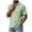 Army Green, variant on akafmk Mens Dress Shirts Short Sleeve Collared Shirt Waffle Knit Golf Business Casual Work Shirts Summer Clothes, Size L