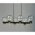 thumbnail image 2 of Maxim 30519CLBZSBR 32 in. Bauhaus Six-Light Linear Pendant Ceiling Light, Bronze & Satin Brass, 2 of 5