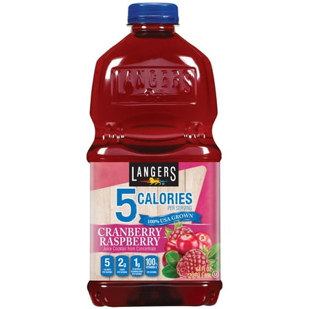 Photo 1 of ( 8 pack) Langers Juice Cocktail, 5 Cranberry Raspberry, 64 Fl Oz (Best By April 2025)