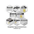 thumbnail image 4 of Congelador Tapa de Cristal Curvo RHINO, 283 L, Función Dual Congelador/Refrigerador, Exhibidor Comercial con Iluminación LED, 3 Canastillas, Control de Temperatura, Ruedas Integradas, CONGECRI-10C, 4 of 7