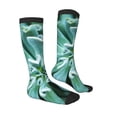 thumbnail image 4 of Lsque Teal Cactus Printed Crew Socks Men's Women's LightWeight Thin Casual Calf Socks ,Knee High Socks,Cotton Socks, 4 of 9