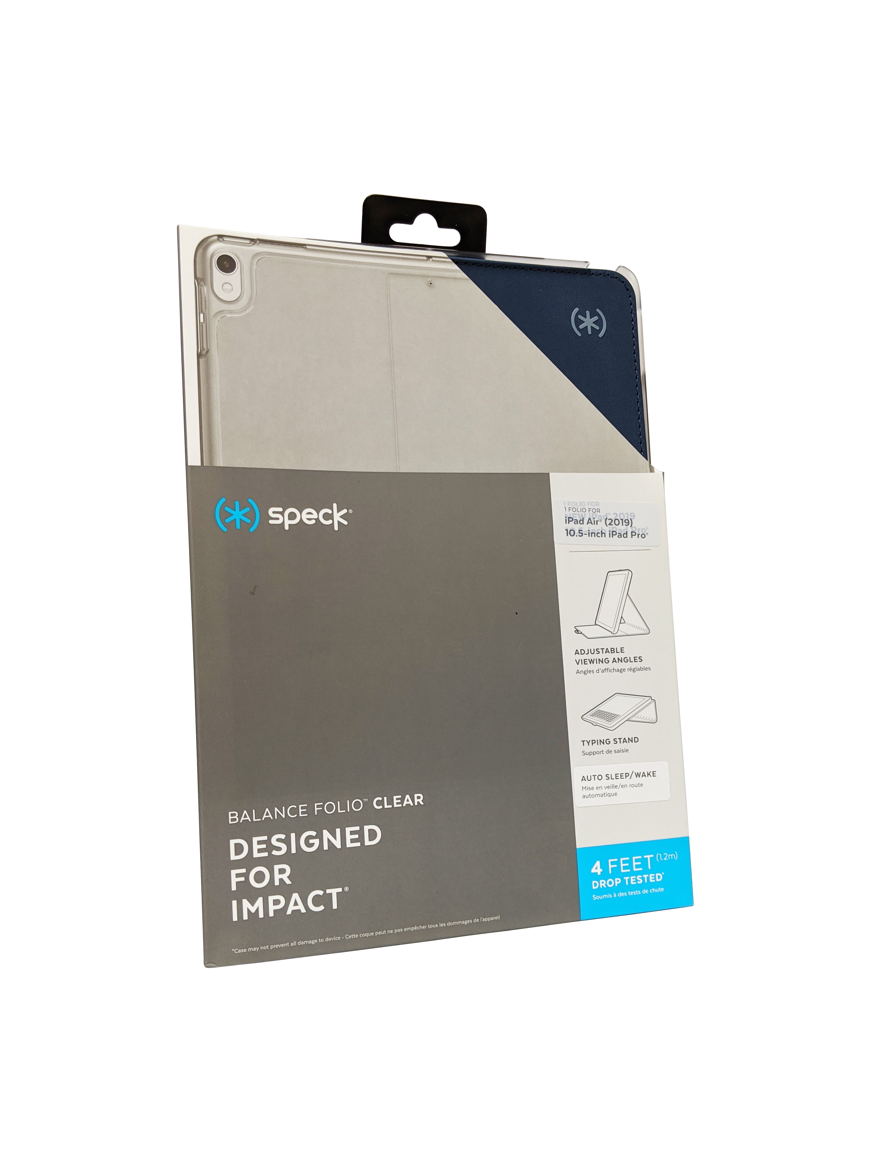 Speck Balance Folio case for iPad Air 10.5" Marine Blue/Clear